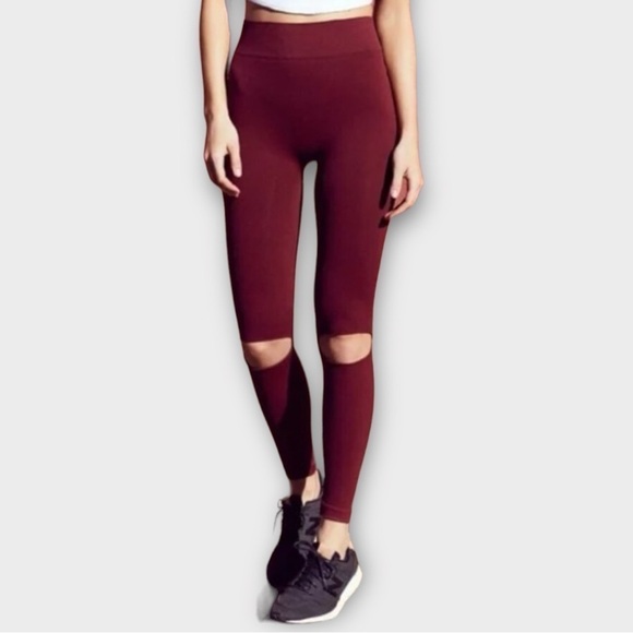 Free People Movement Ryanne Slit Knee Leggings - Picture 1 of 7